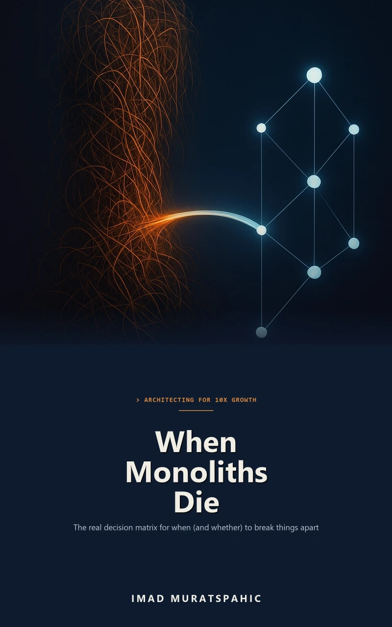 Portada: Architecting for 10x Growth: When Monoliths Die