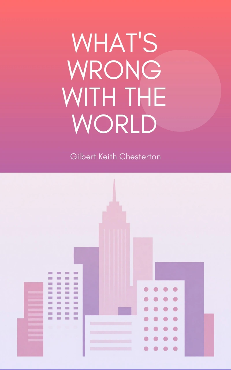 Portada: What's Wrong with the World