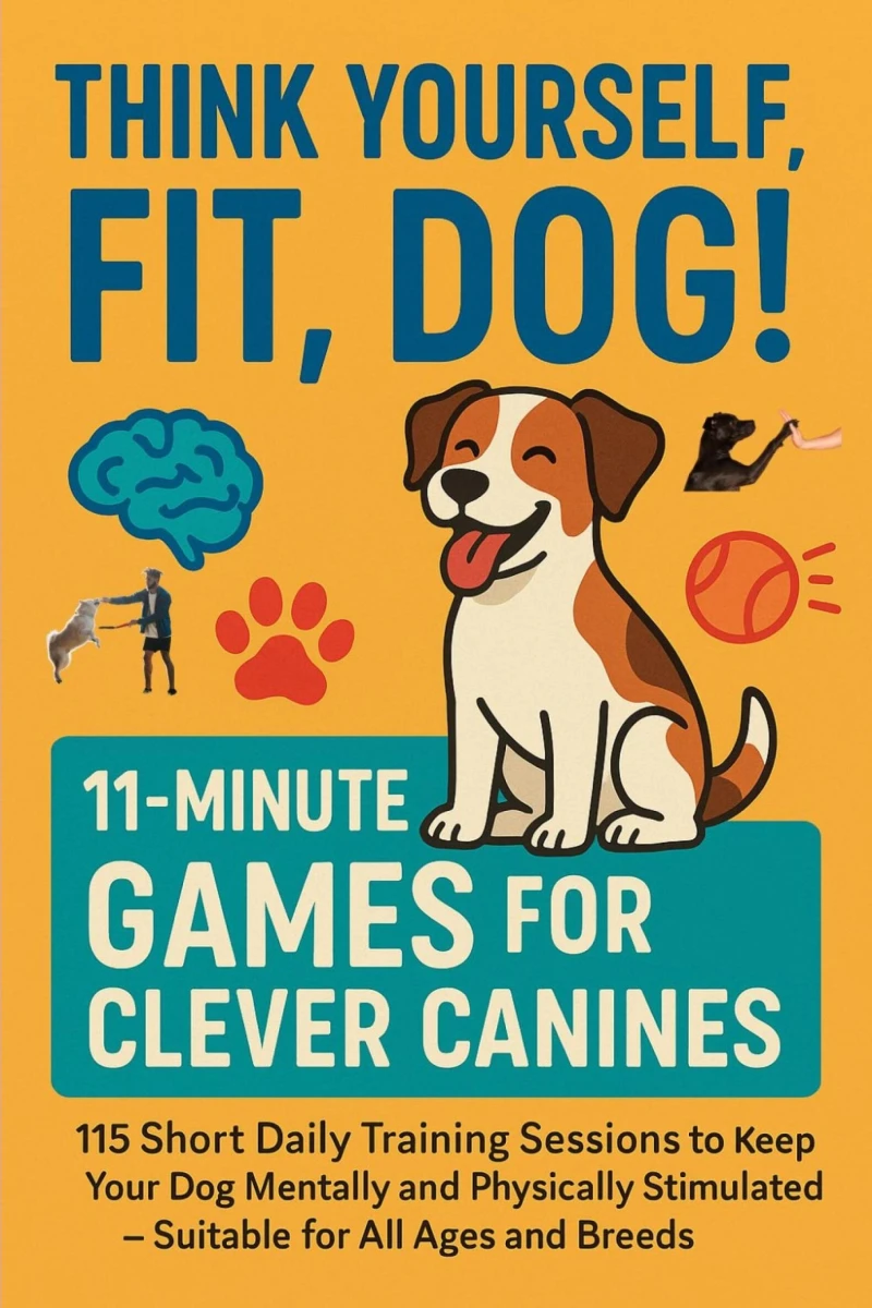 Portada: THINK YOURSELF FIT, DOG! – 11-MINUTE GAMES FOR CLEVER CANINES 115 Short Daily Training Sessions to Keep Your Dog Mentally and Physically Stimulated