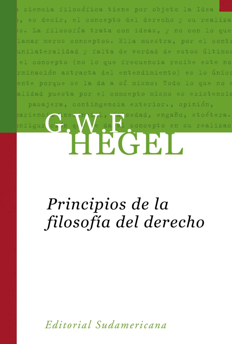 Portada: Principios de la filosofía del derecho