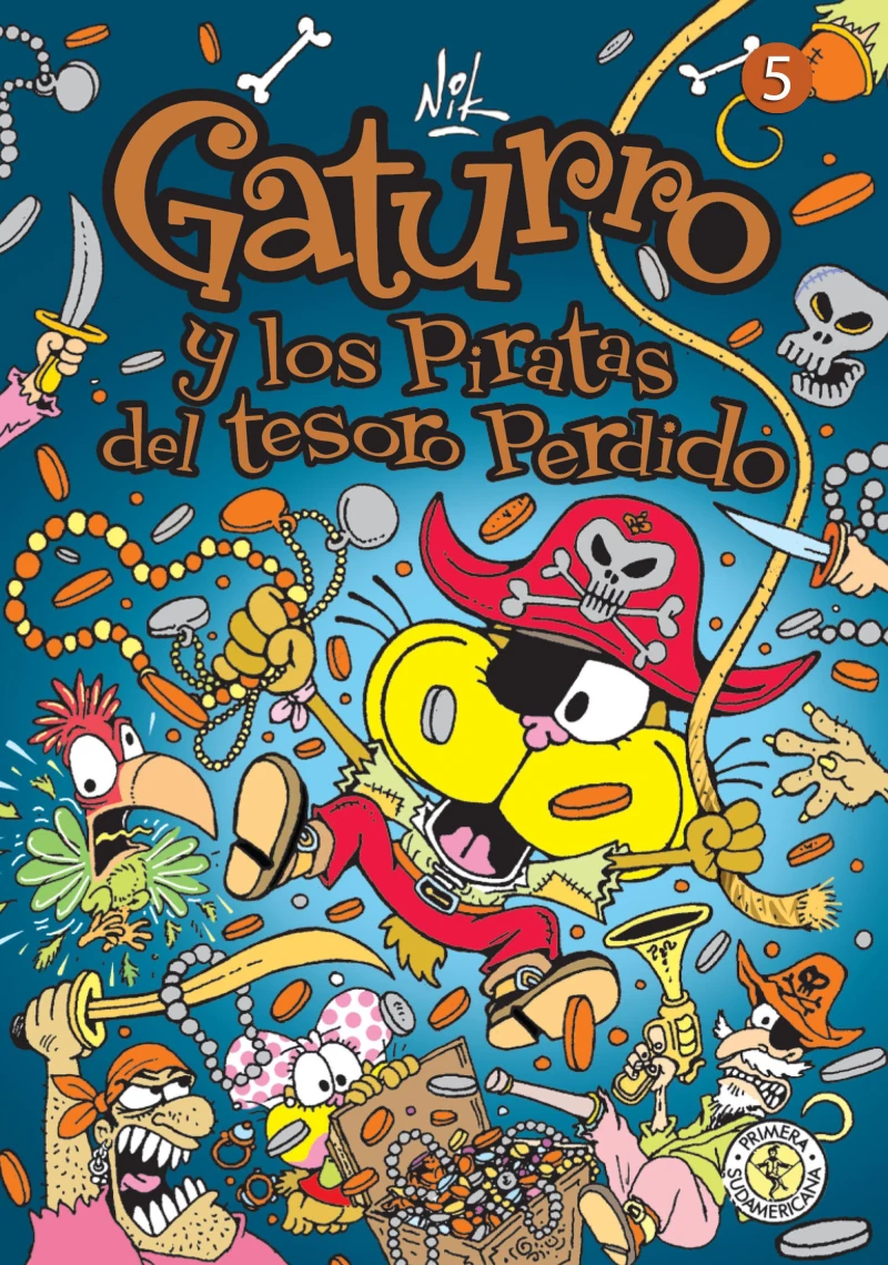 Portada: Gaturro 5. Gaturro y los piratas del tesoro perdido  (Fixed Layout)