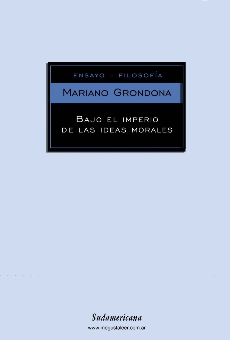 Portada: Bajo el imperio de las ideas morales