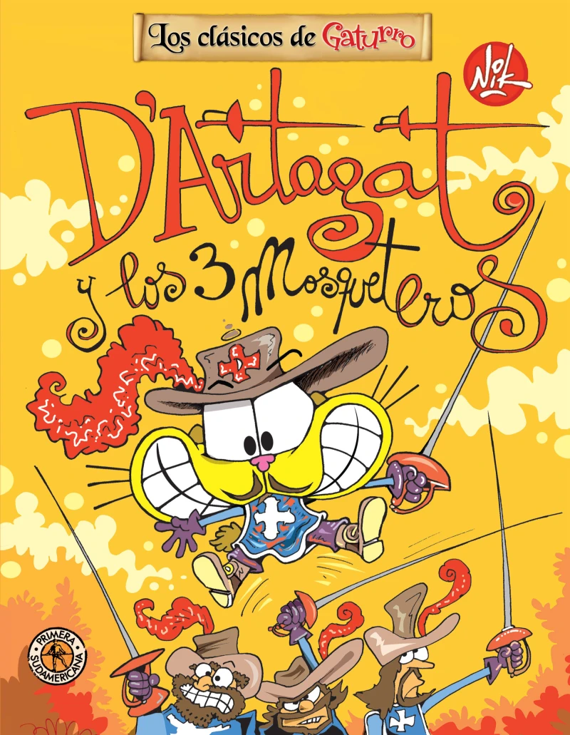 Portada: D'Artagat y los tres mosqueteros