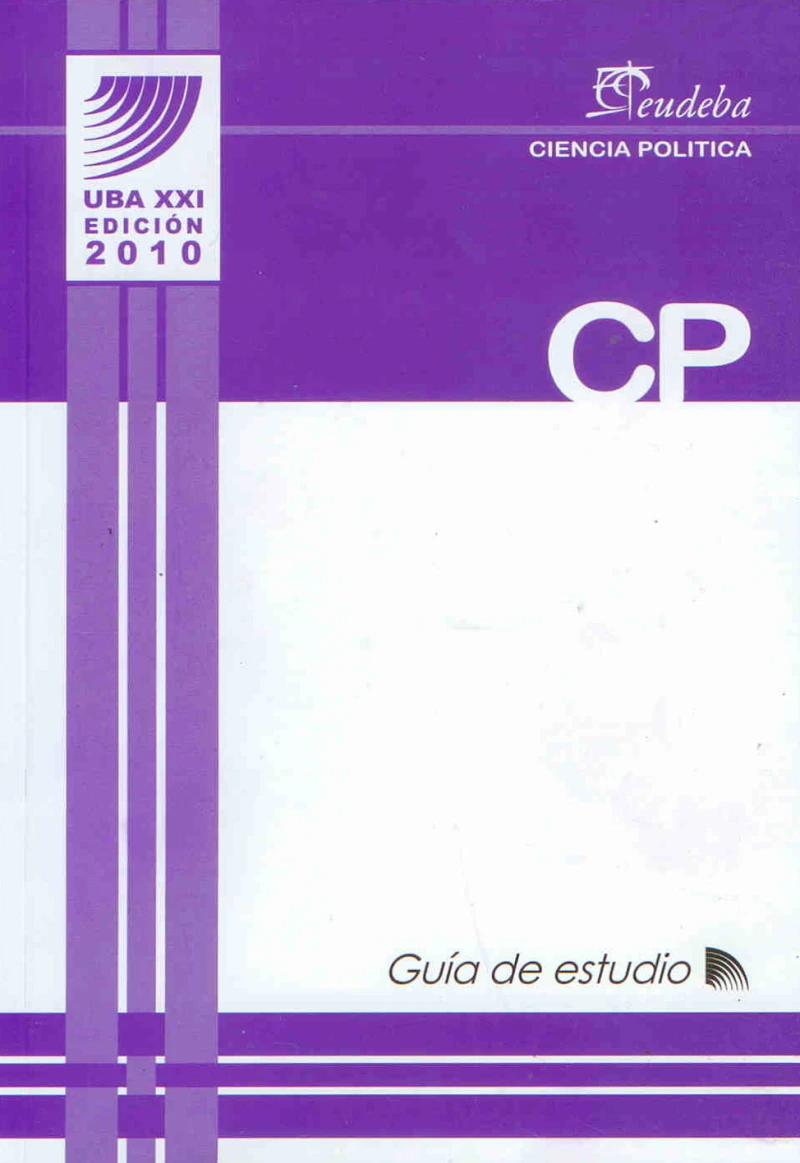 Portada: Ciencia Política - Guía de estudio