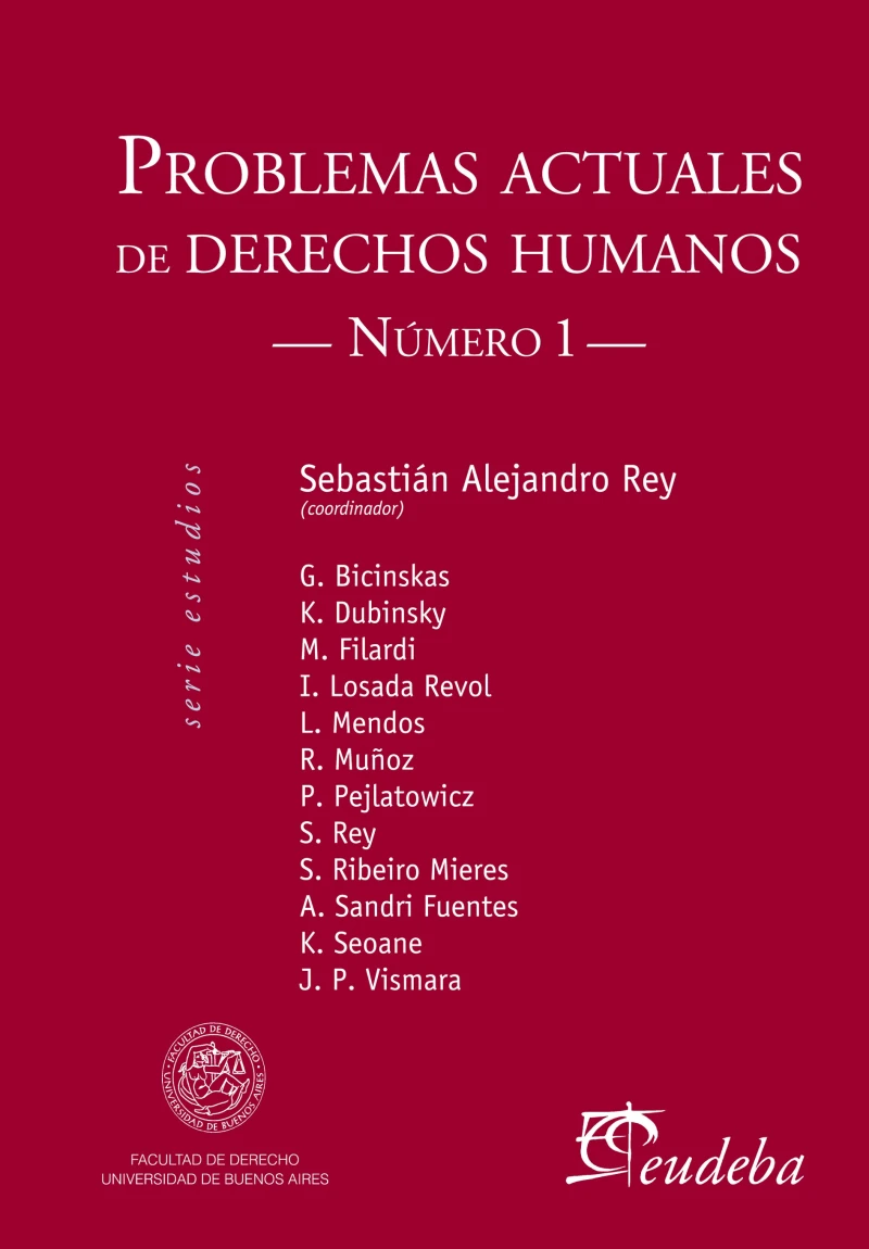 Portada: Problemas actuales de derechos humanos. Número I