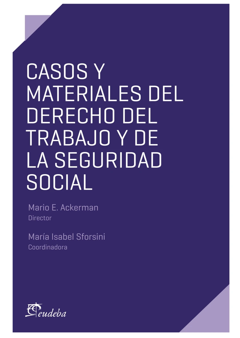 Portada: Casos y materiales del Derecho del Trabajo y de la Seguridad Social