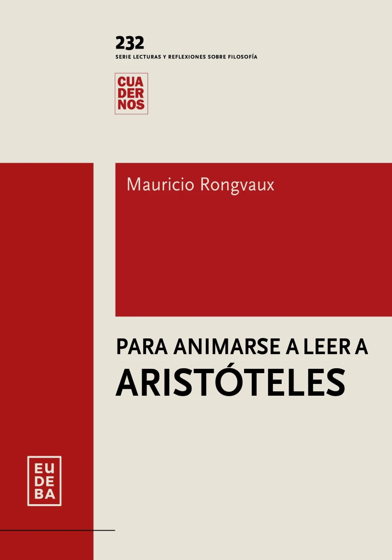 Portada: Para animarse a leer a Aristóteles