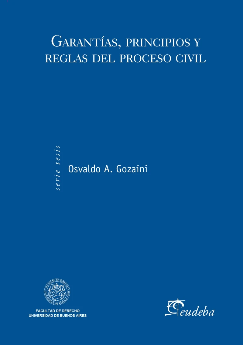 Portada: Garantías, principios y reglas del proceso civil