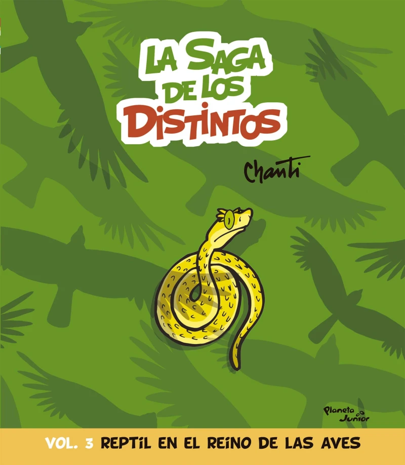 Portada: La saga de los distintos 3. Reptil en el reino de las aves