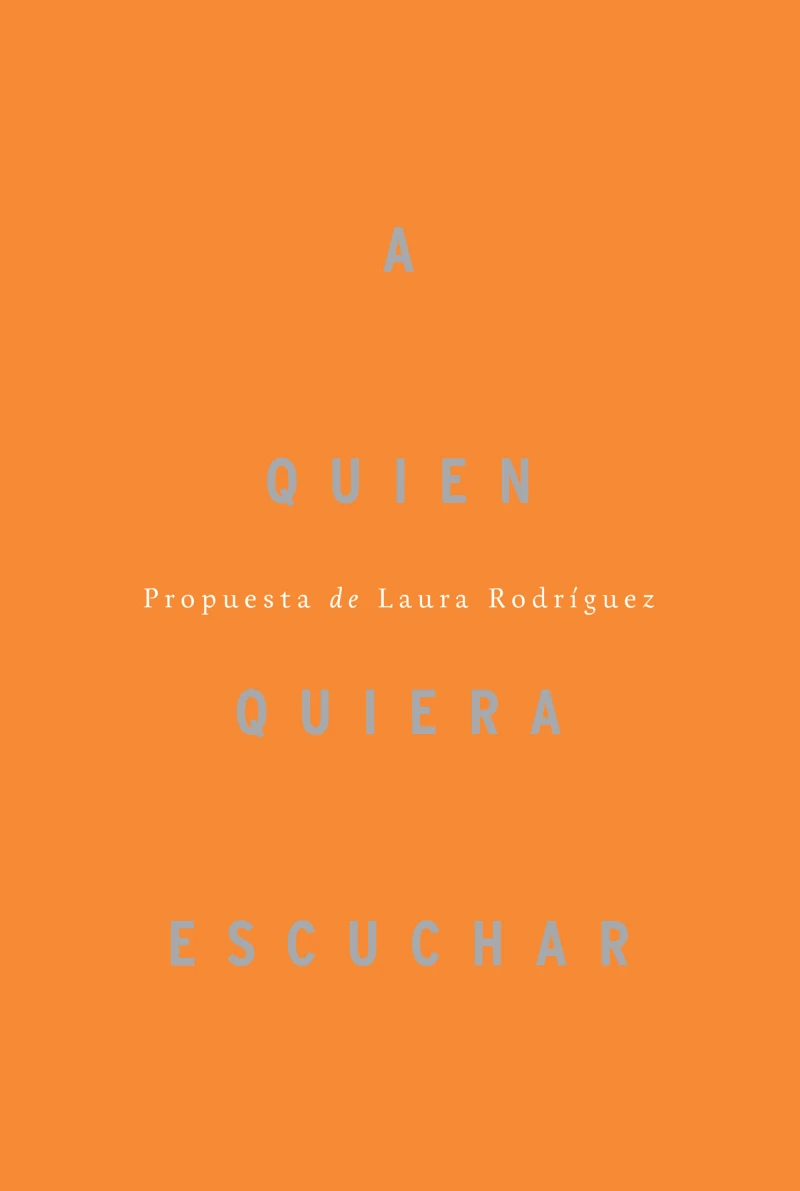 Portada: A quien quiera escuchar