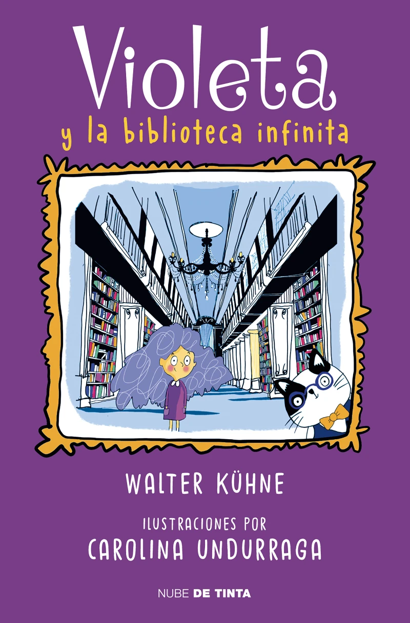 Portada: Violeta y la biblioteca infinita