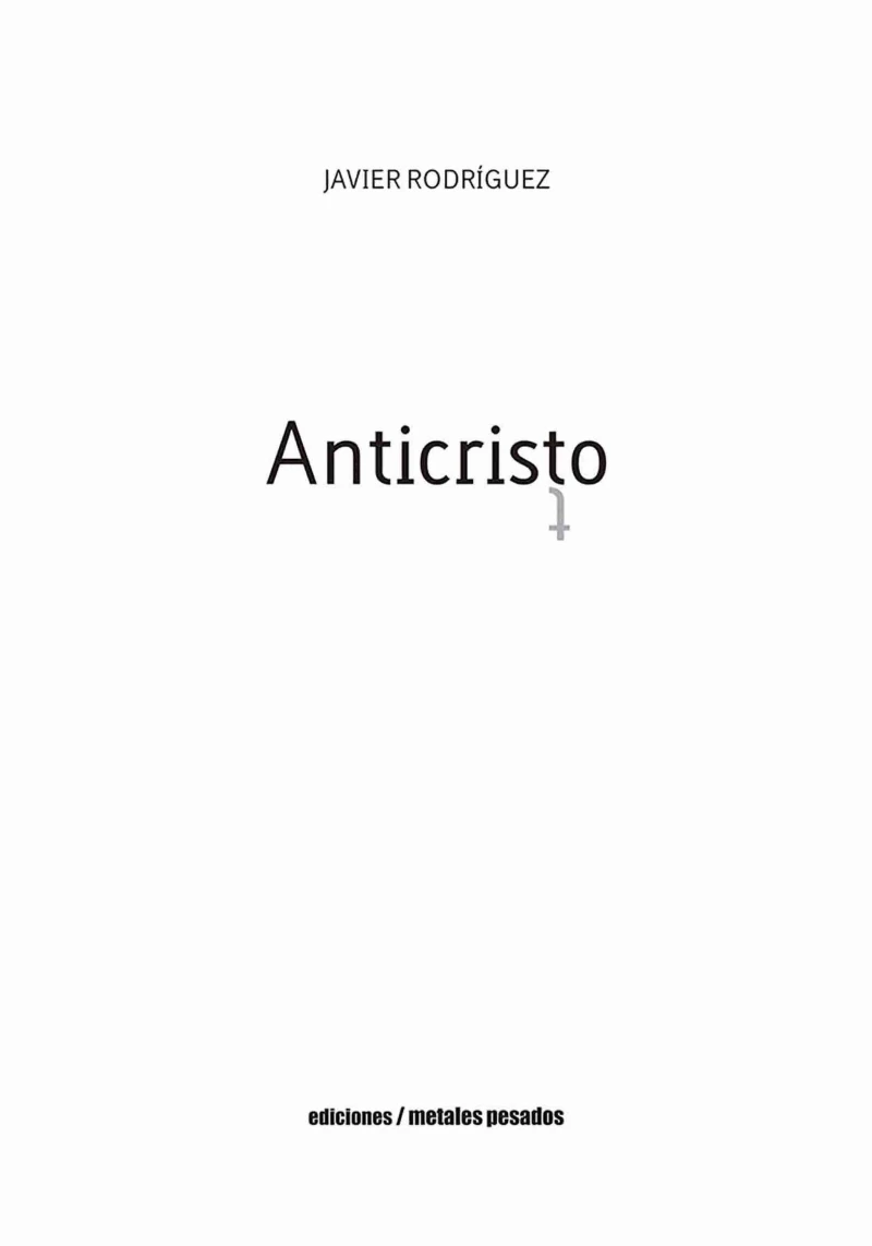 Portada: Anticristo
