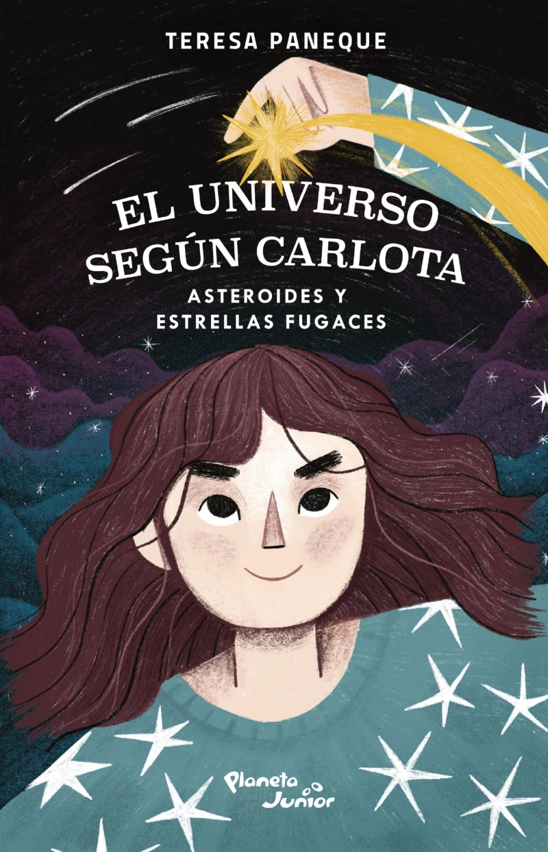 Portada: El universo según Carlota 1. Asteroides y estrellas fugaces