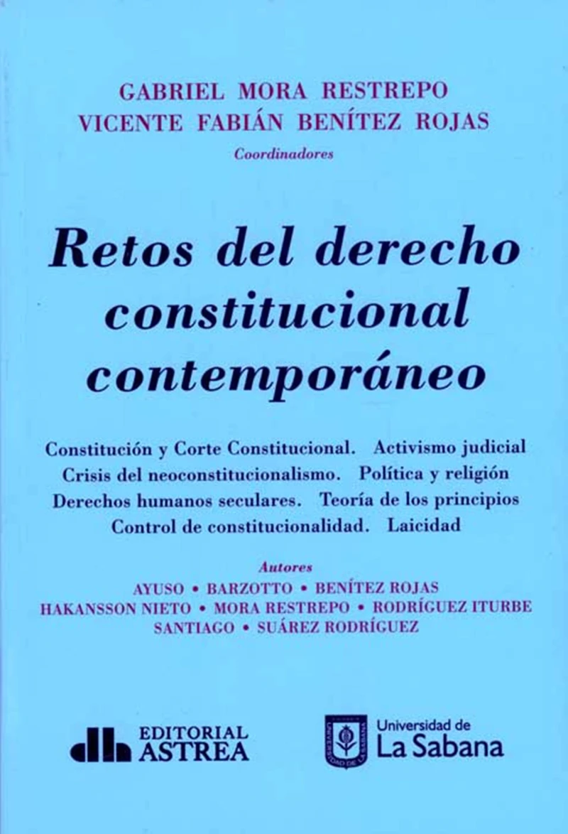 Portada: Retos del derecho constitucional contemporáneo