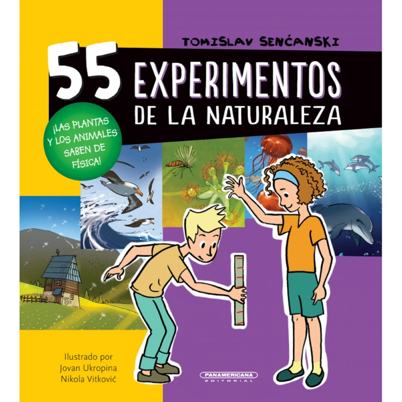 Portada: 55 experimentos de la naturaleza