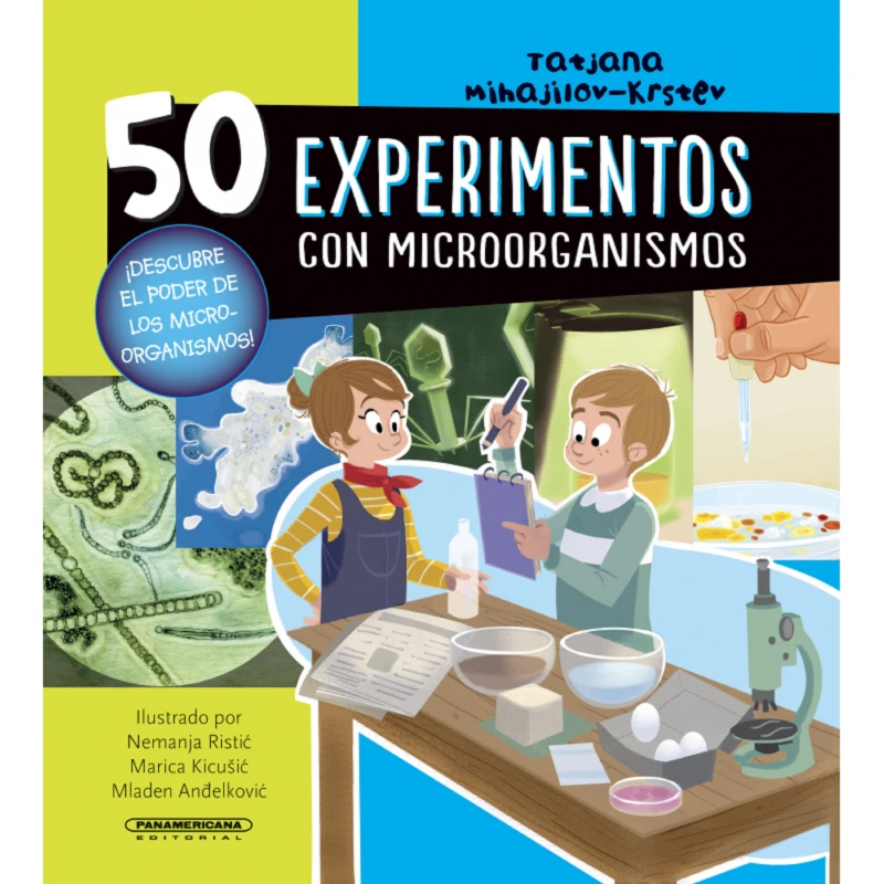 Portada: 50 experimentos con microorganismos