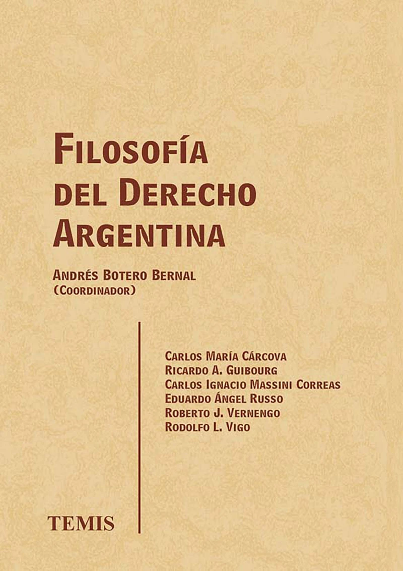 Portada: Filosofía del derecho Argentina