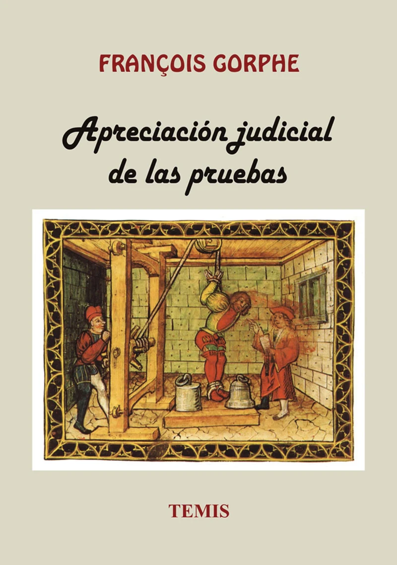 Portada: Apreciación judicial de las pruebas