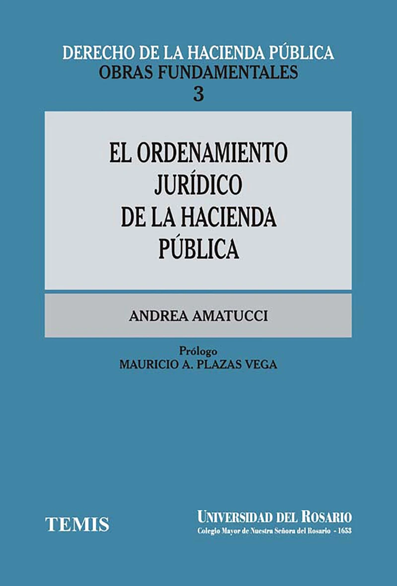 Portada: El ordenamiento jurídico de la hacienda pública