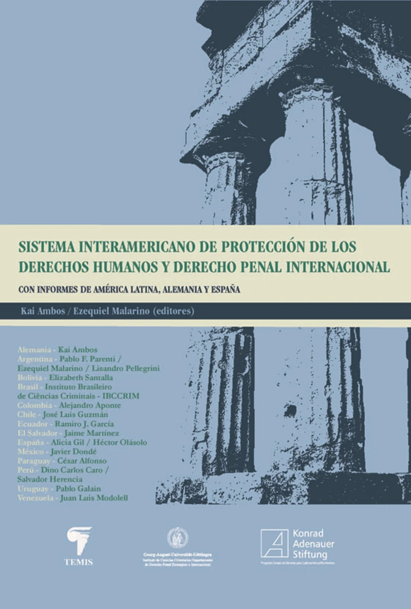 Portada: Sistema interamericano de protección de los derechos humanos y derecho penal internacional