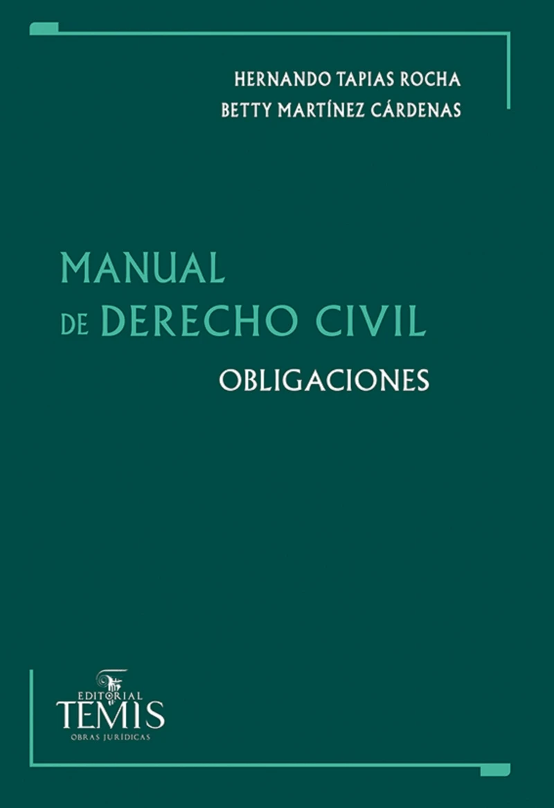 Portada: Manual de derecho civil