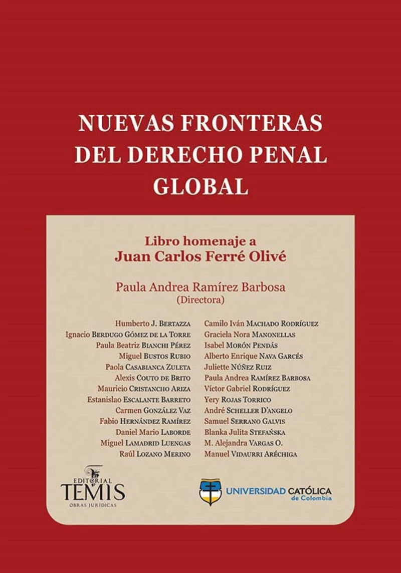 Portada: Nuevas fronteras del derecho penal global