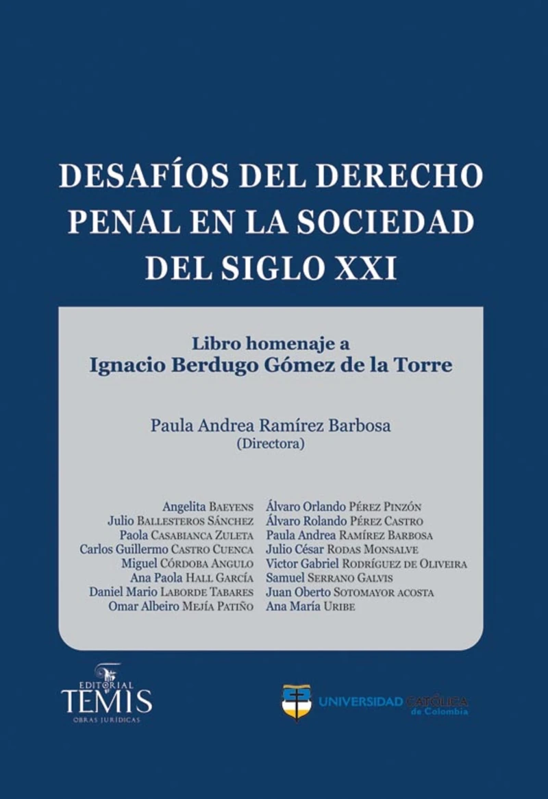 Portada: Desafíos del derecho penal en la sociedad del siglo XXI