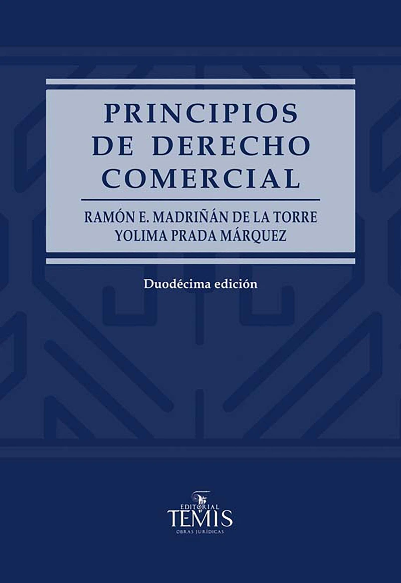 Portada: Principios de derecho comercial