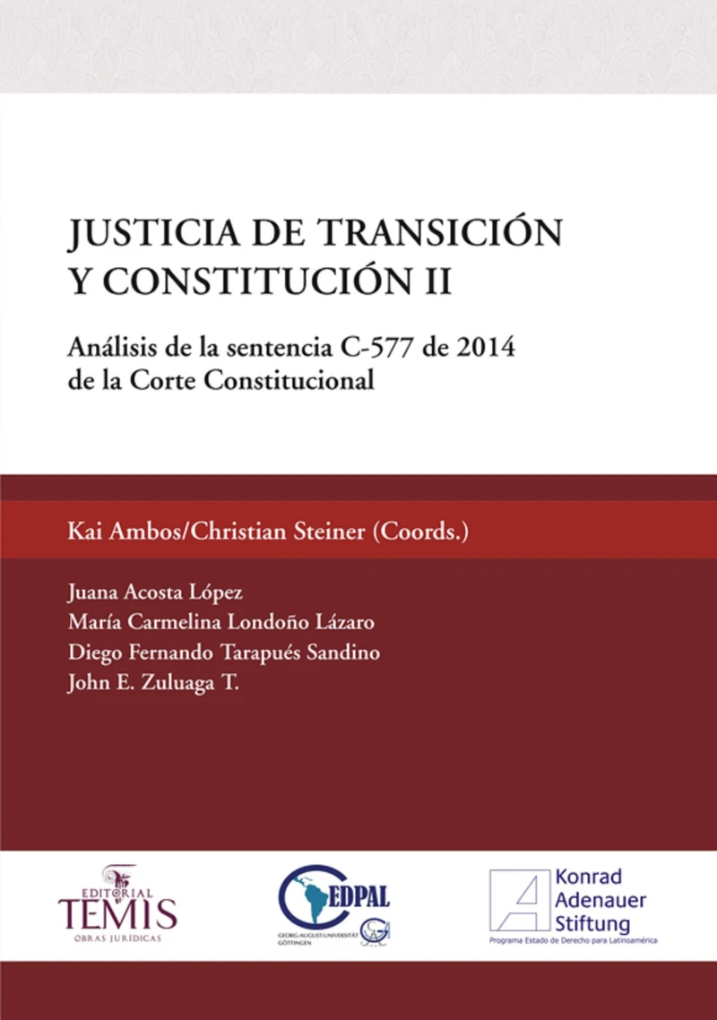 Portada: Justicia de transición y constitución II