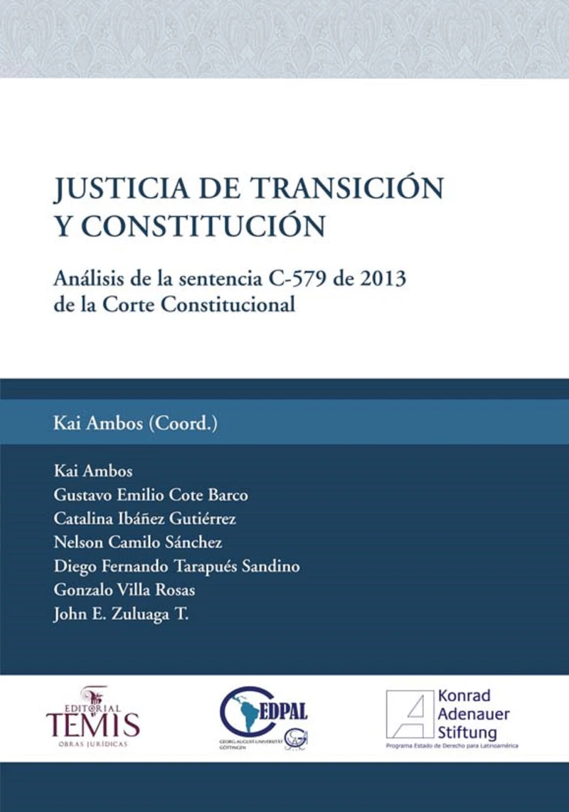 Portada: Justicia de transición y constitución I