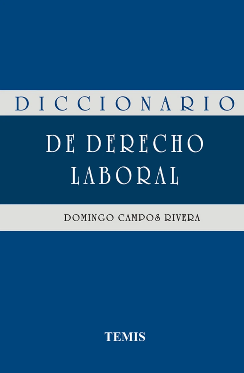 Portada: Diccionario de derecho laboral