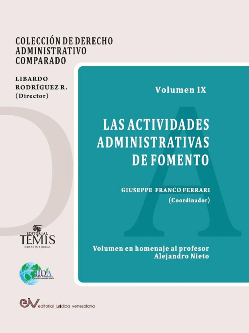 Portada: Las actividades administrativas de fomento