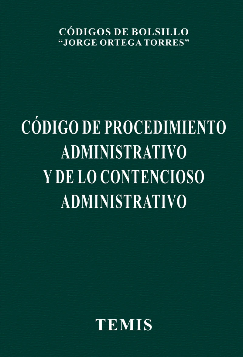 Portada: Código de procedimiento administrativo y de lo contencioso administrstivo