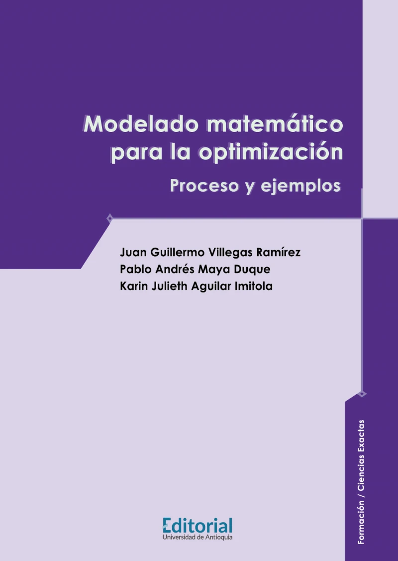 Portada: Modelado matemático para la optimización