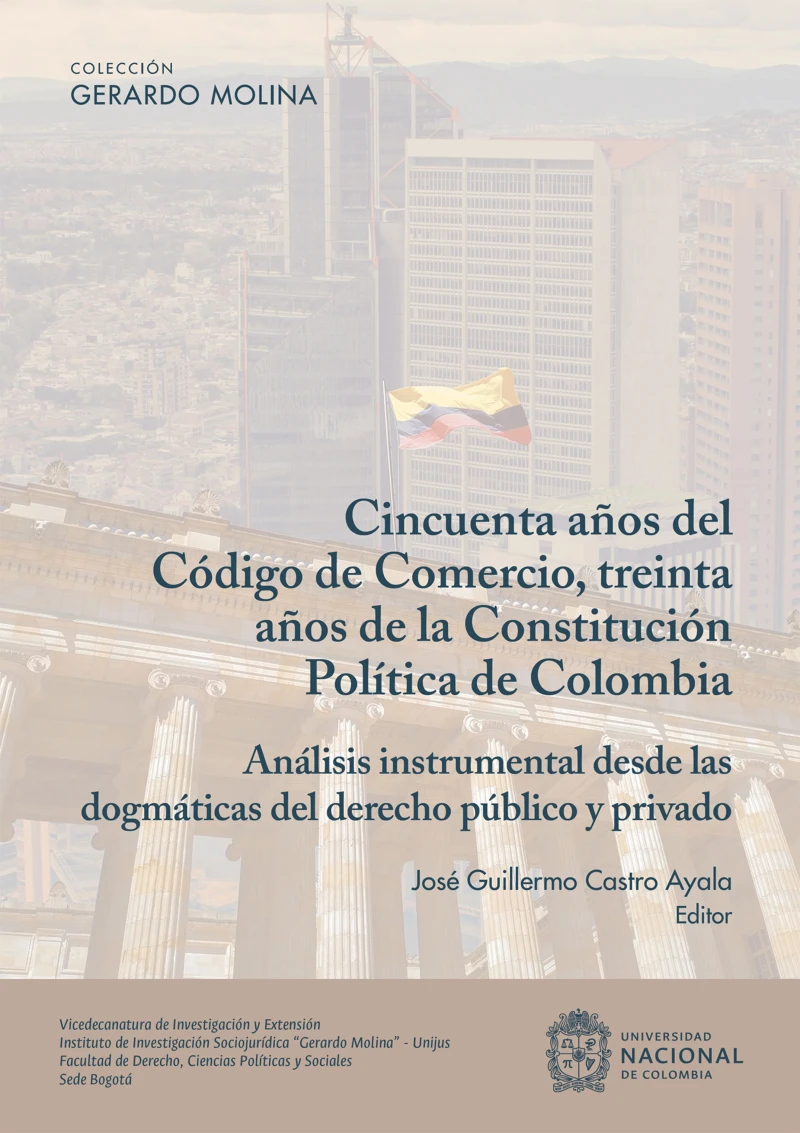 Portada: Cincuenta años del código del comercio, treinta años de la constitución política de Colombia
