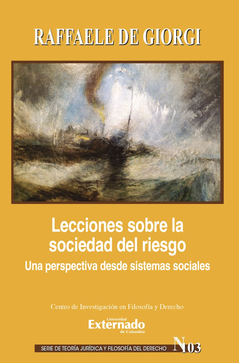 Portada: Lecciones sobre la sociedad del riesgo