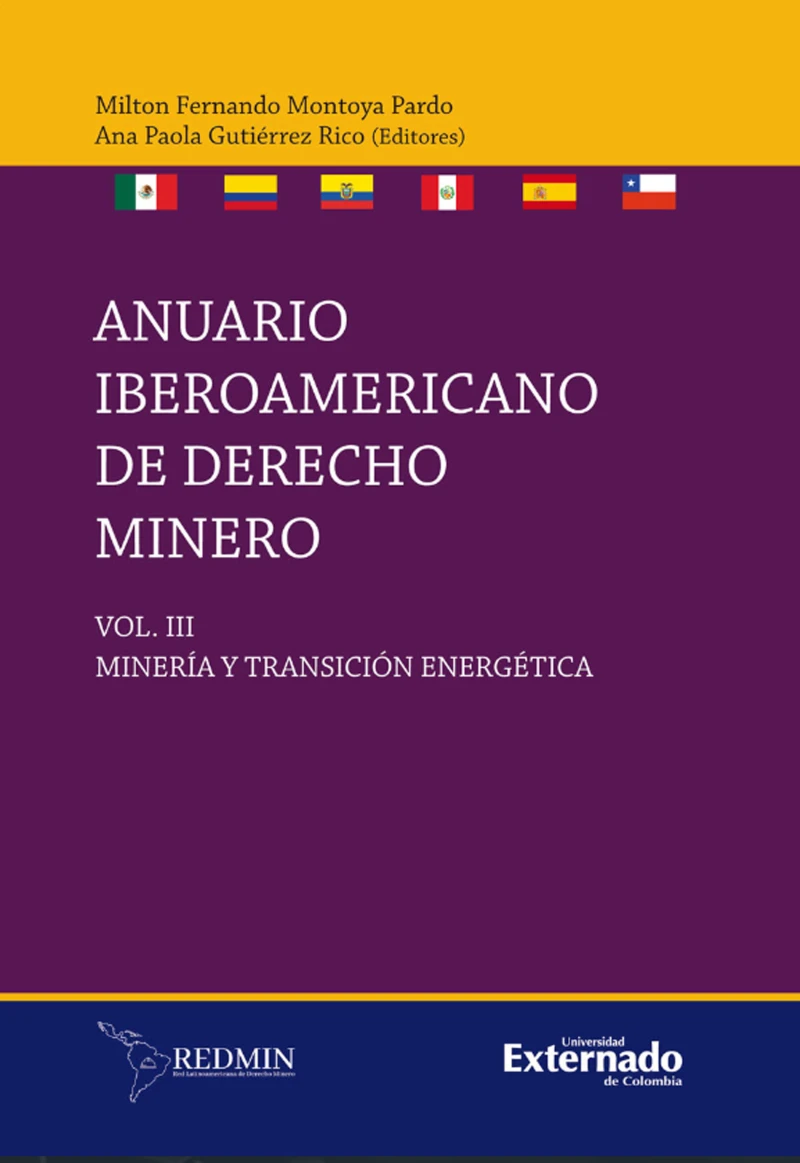 Portada: Anuario iberoamericano de derecho minero. VIII