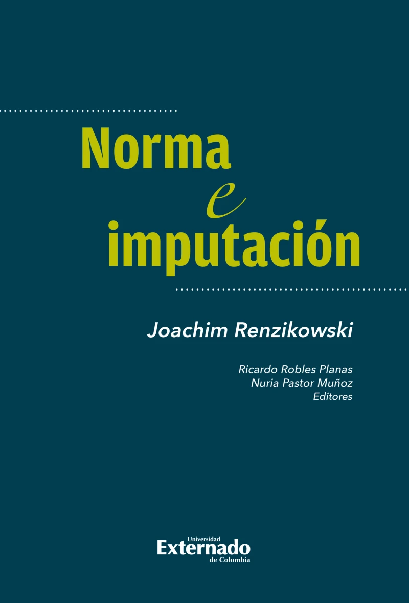 Portada: Norma e imputación