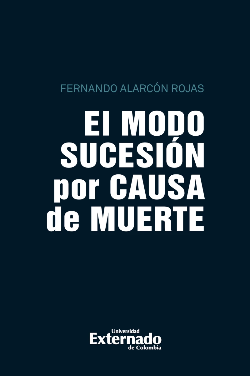 Portada: El modo sucesión por causa de muerte