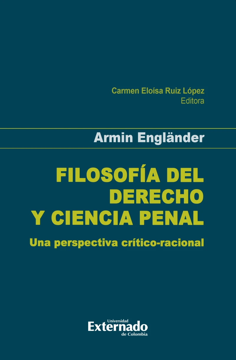 Portada: Filosofía del derecho y ciencia penal