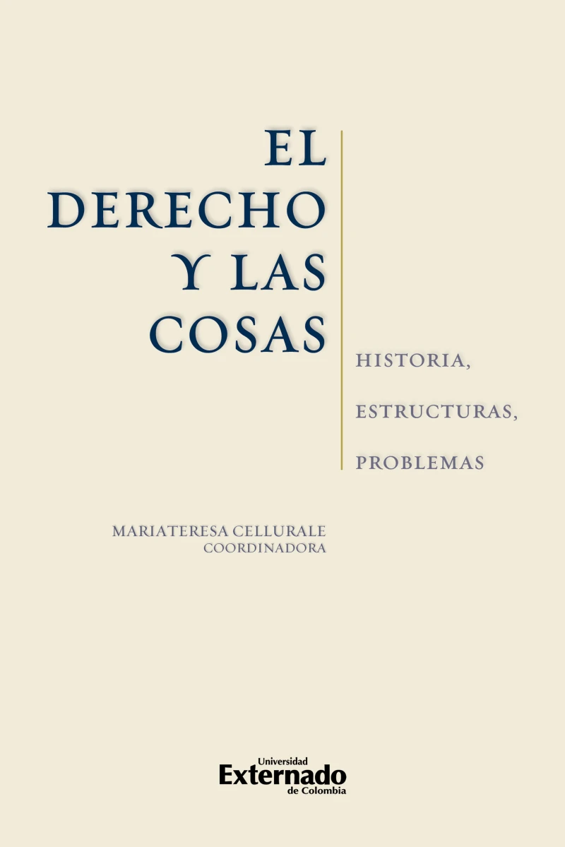 Portada: El derecho y las cosas