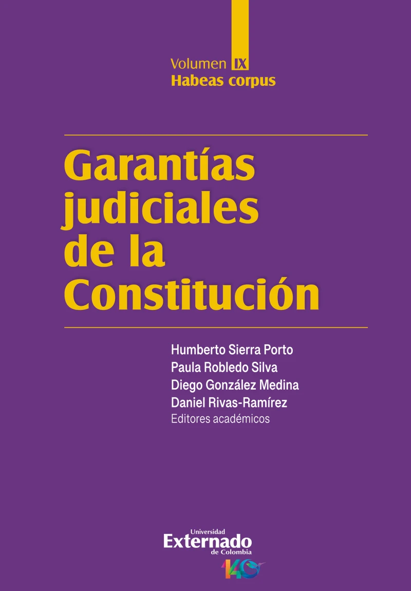 Portada: Garantías judiciales de la Constitución. Volumen IX, Habeas corpus