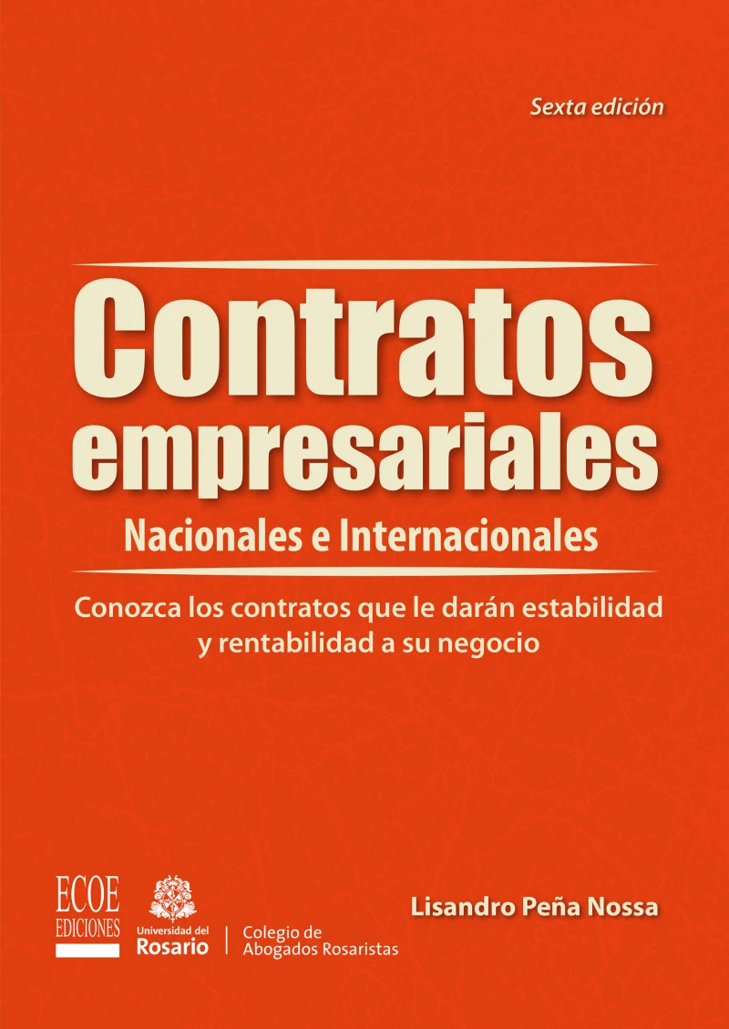 Portada: Contratos empresariales- 6ta edición