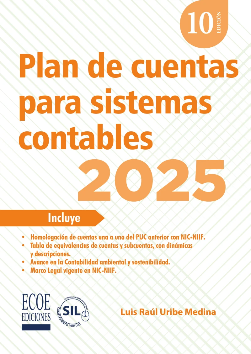Portada: Plan de cuentas para sistemas contables 2025 – 10ma edición