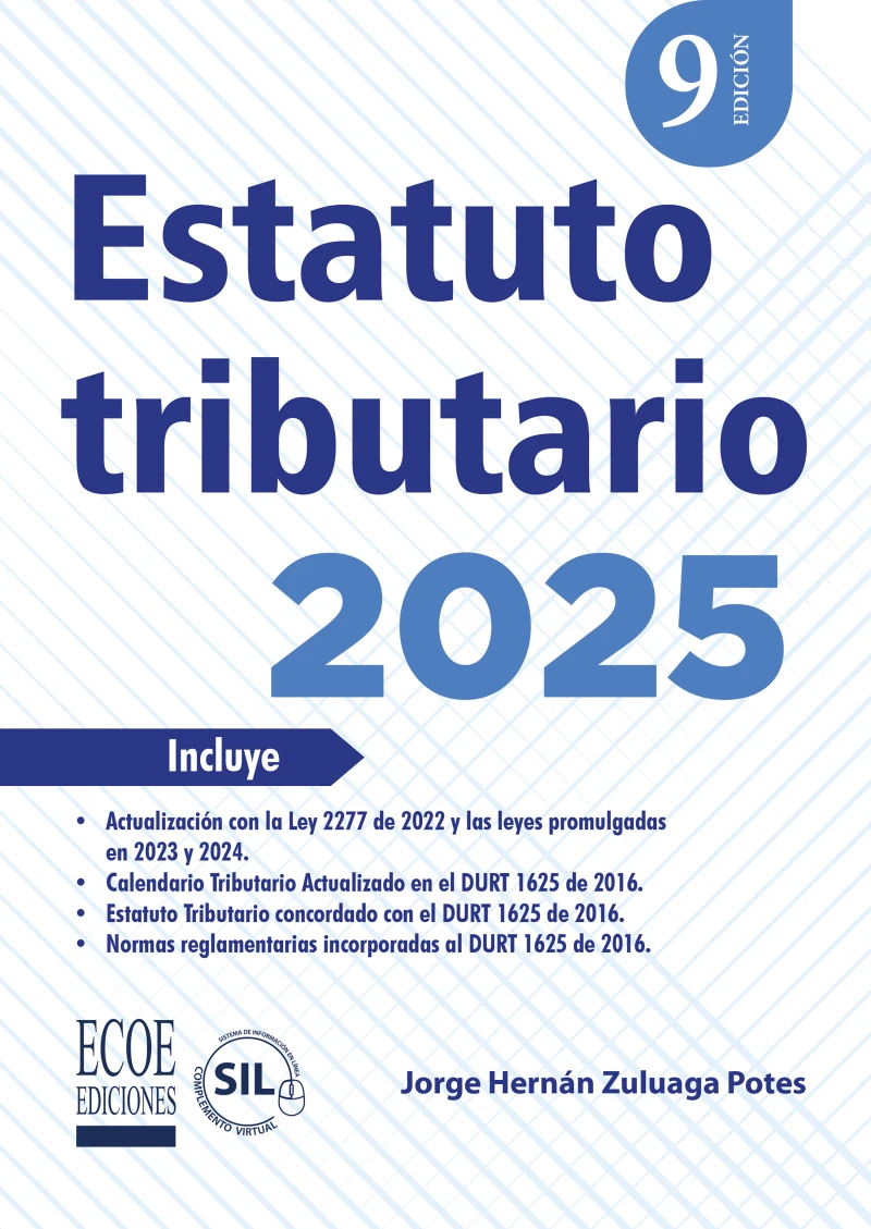 Portada: Estatuto tributario 2025 – 9na edición