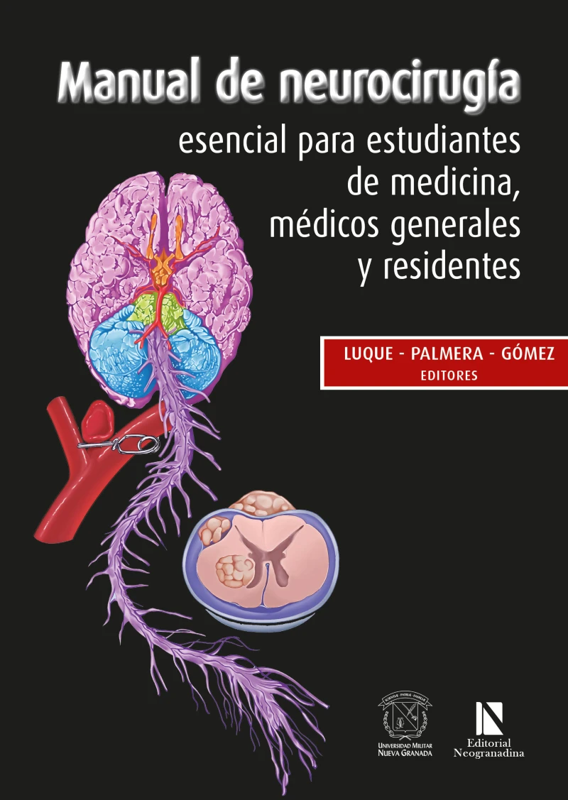 Portada: Manual de neurocirugía esencial para estudiantes de medicina, médicos generales y residentes