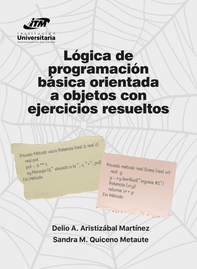 Portada: Lógica de programación básica orientada a objetos con ejercicios resueltos