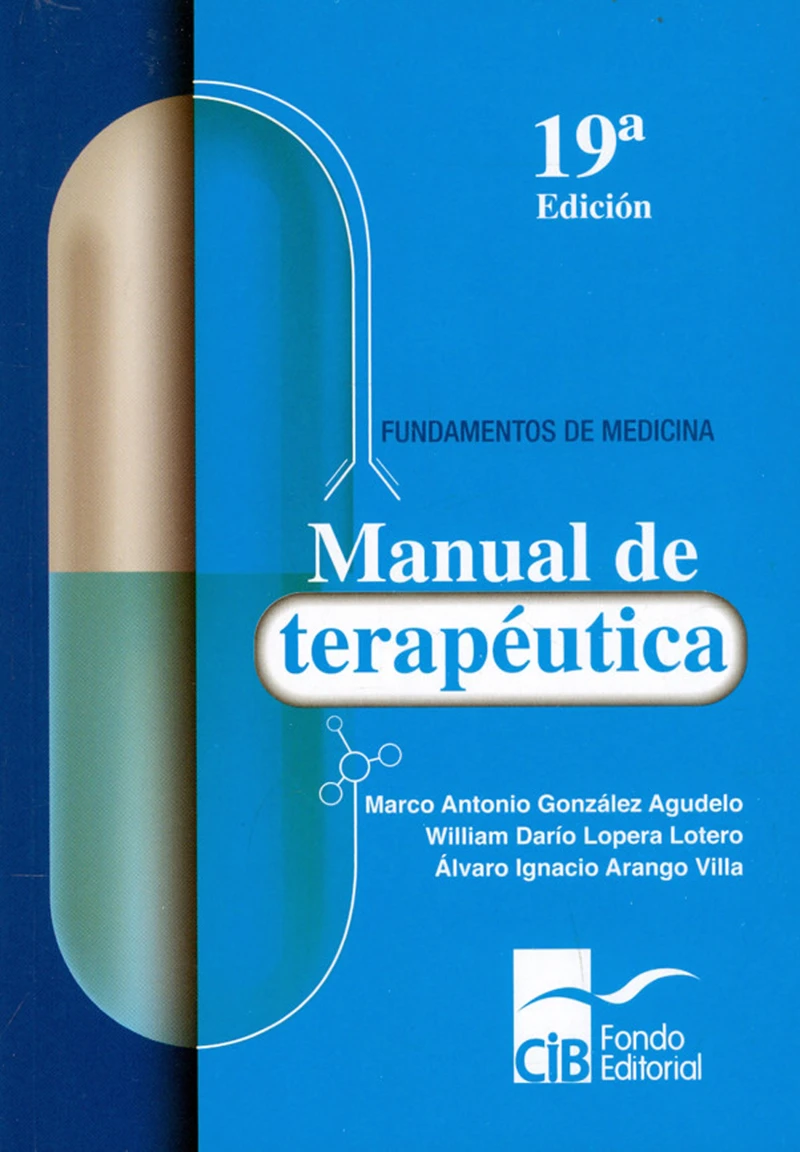 Portada: Manual de terapéutica