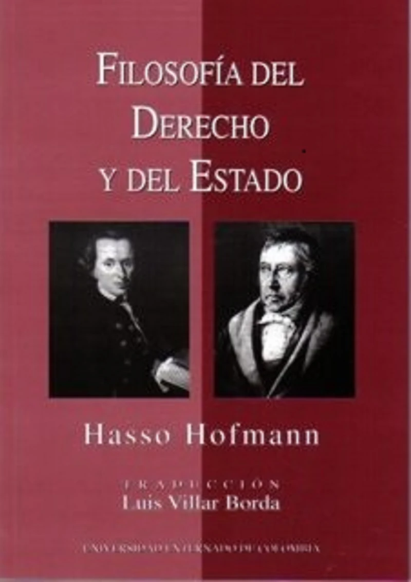 Portada: Filosofía del Derecho y del Estado