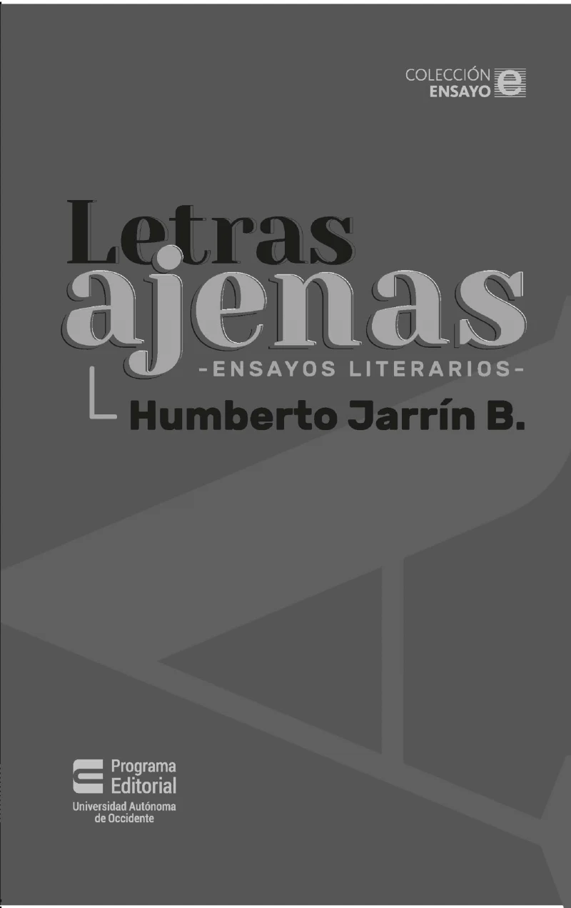 Portada: Letras ajenas